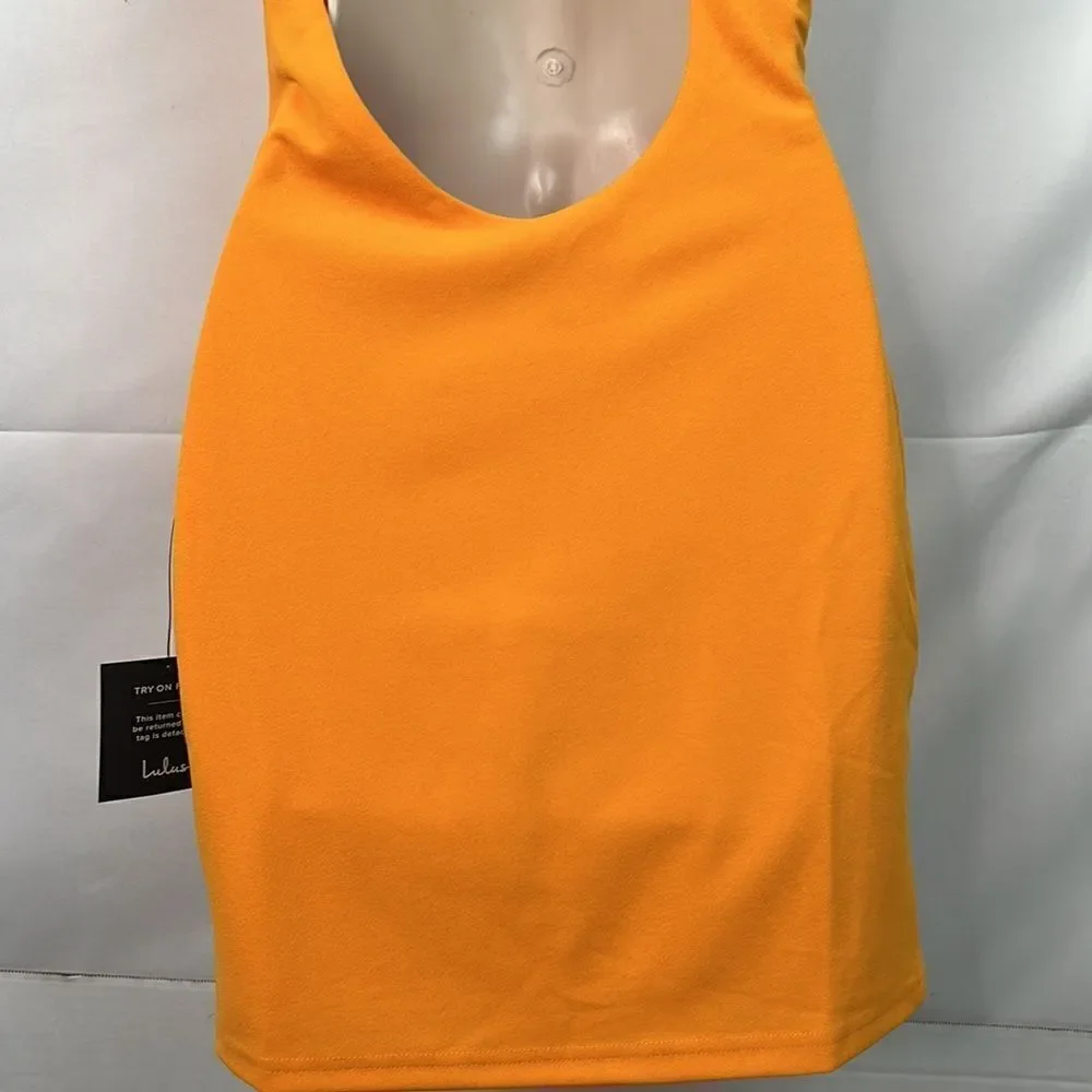 Lulu’s Orange mini dress size XS NWT